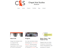 Tablet Screenshot of blog.chapelartsstudios.co.uk